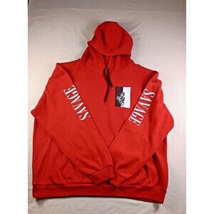 Popeye Savage Hoodie - Pullover Hooded Sweatshirt - Graphic Print - Red - 2XL